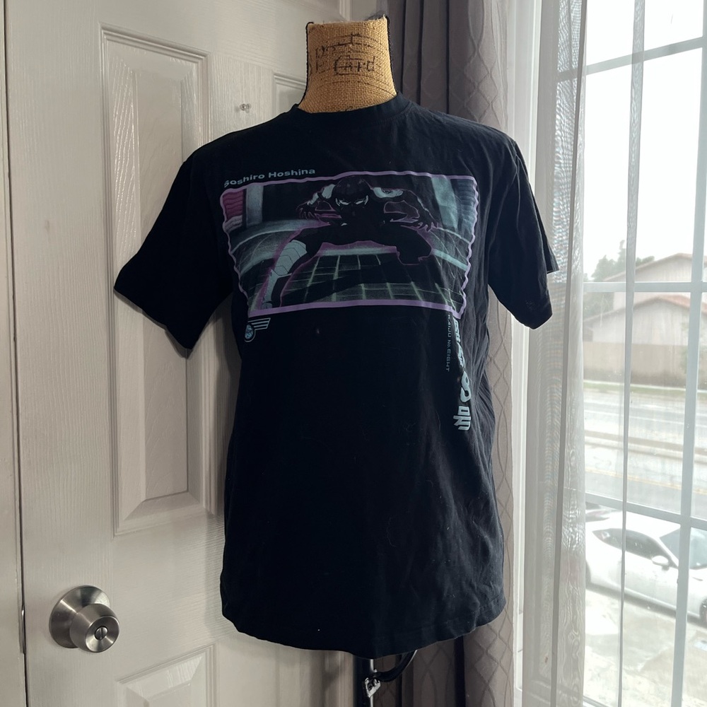 Anime Black Graphic T-Shirt kaiju no. 8